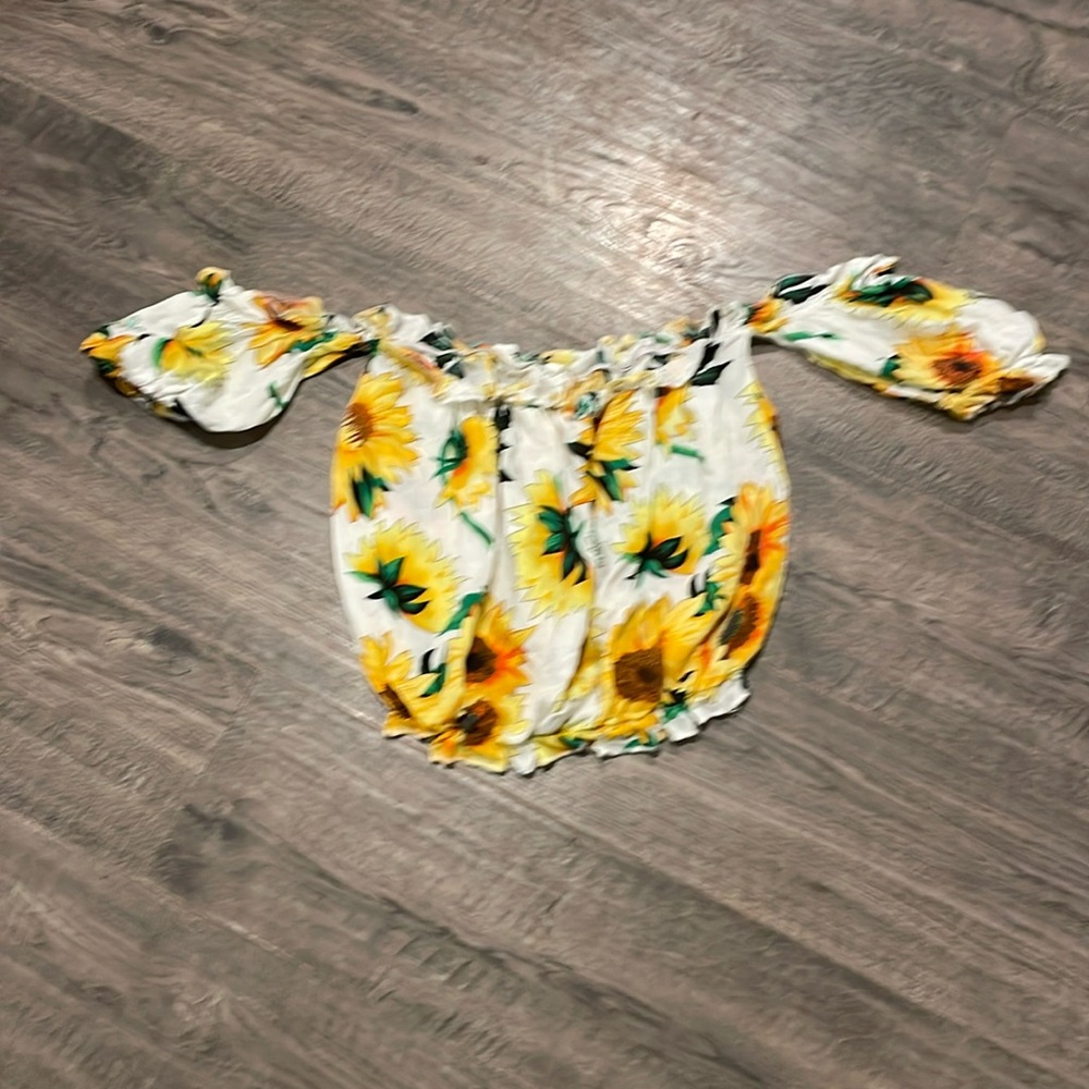 Sunflower crop top